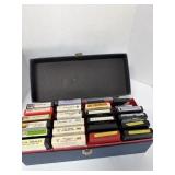 Vintage Elvis and Other 8 track tapes in case