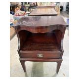 Mahogany Side Table 20 wide 17 deep 28 1/2 tall