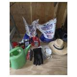 Garden lot 1 unopened bag fertilizer other bag