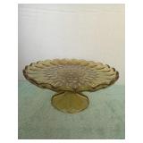 Vintage Pedestal Cake Plate Stand Anchor Hocking