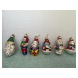 Thomas Pacconi Christmas Snowmen Glass Ornaments