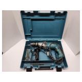 Makita HP2050 corded hammer drill with case