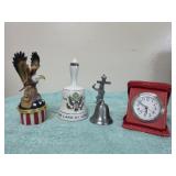 American Eagle 1976 Bell  Clock  Pewter Bell