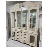 68x88x16' cream colored French Provincial china