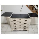 38x34x18' cream-colored French Provincial wet bar