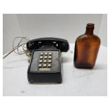 vintage 1960s-1980s desk telephone and antique