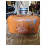 vintage Life Line 6-gallon metal gas can