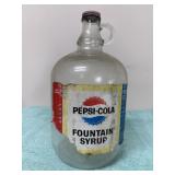 Vintage Pepsi-Cola Syrup Gallon Jug with Lid