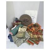Tablecloth, placemats, napkins  Decro etc