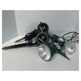 Two, laser apertures & two spot lights! Found as