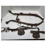 Antique horse Hames and vintage leather horse