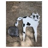vintage 'Holy Cow' sprinkler with vintage cast