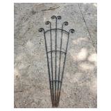 wrought iron garden trellis