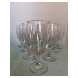 Set of 10 Glass Water Goblets