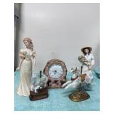 Home Interior Lady Figurines Carousel Horses