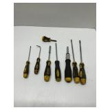 Set of Stanley screw drivers and picks