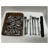 Craftsman wrenches and assortment of sockets
