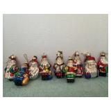 Thomas Pacconi Santa Glass Ornaments 9