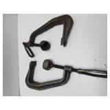 vintage cast iron C-clamps