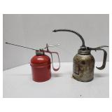 vintage thumb-pump oil cans