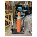Welding Compressed oxygen cylinder labeled