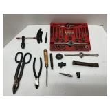 Skokle tap and die set, with various other