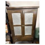 Antique Pie Safe With Punch Tins 32 wide 15 1/2