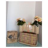 Baskets and Mom Craft Picture Needlepoint Floral