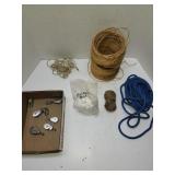 metal swivel pulleys with twine and different