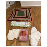 Crochet Throw and Fleece Set Twin Size