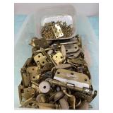 Brass Hinges Plates Screws  Knobs