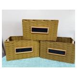 Three Storage Baskets