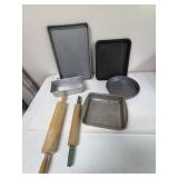 Baking pans rolling pins