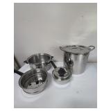 Stainless steel pots and stockpot