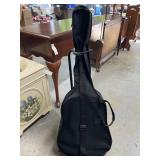 Burswood classical guitar with case and stand