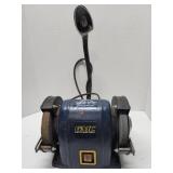GMC brand bench grinder equipped with a flexible