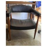 Mid Century Black Side Chair