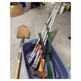 Last lot for today Shovel Sledge Hammer Crow. bar