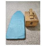 vintage Griffin Shinemaster wooden shoe shine box