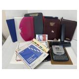 Label maker, hole punchers, binders & dividers