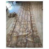Pair of silk rod drapes