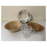 Crystal diamond Point mini pitcher with vintage