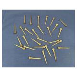 Lot of horseshoe nails known as hufnagel