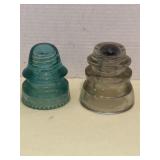 Vintage Lynchburg Aqua Blue Glass Electrical