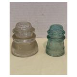 Vintage Hemingway 45 Clear Glass Insulator and