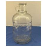 Vintage clear glass White House Vinegar, handled