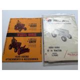 Vtg Wheel horse Manual and Attachment and