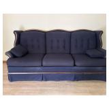 Vintage Navy sofa 39'D 39'T 81'W  must bring