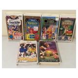 NEW VHS, lot of 6