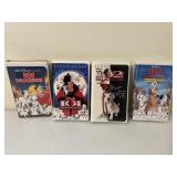 Walt Disney, 101 Dalmatians VHS.  Lot of 4